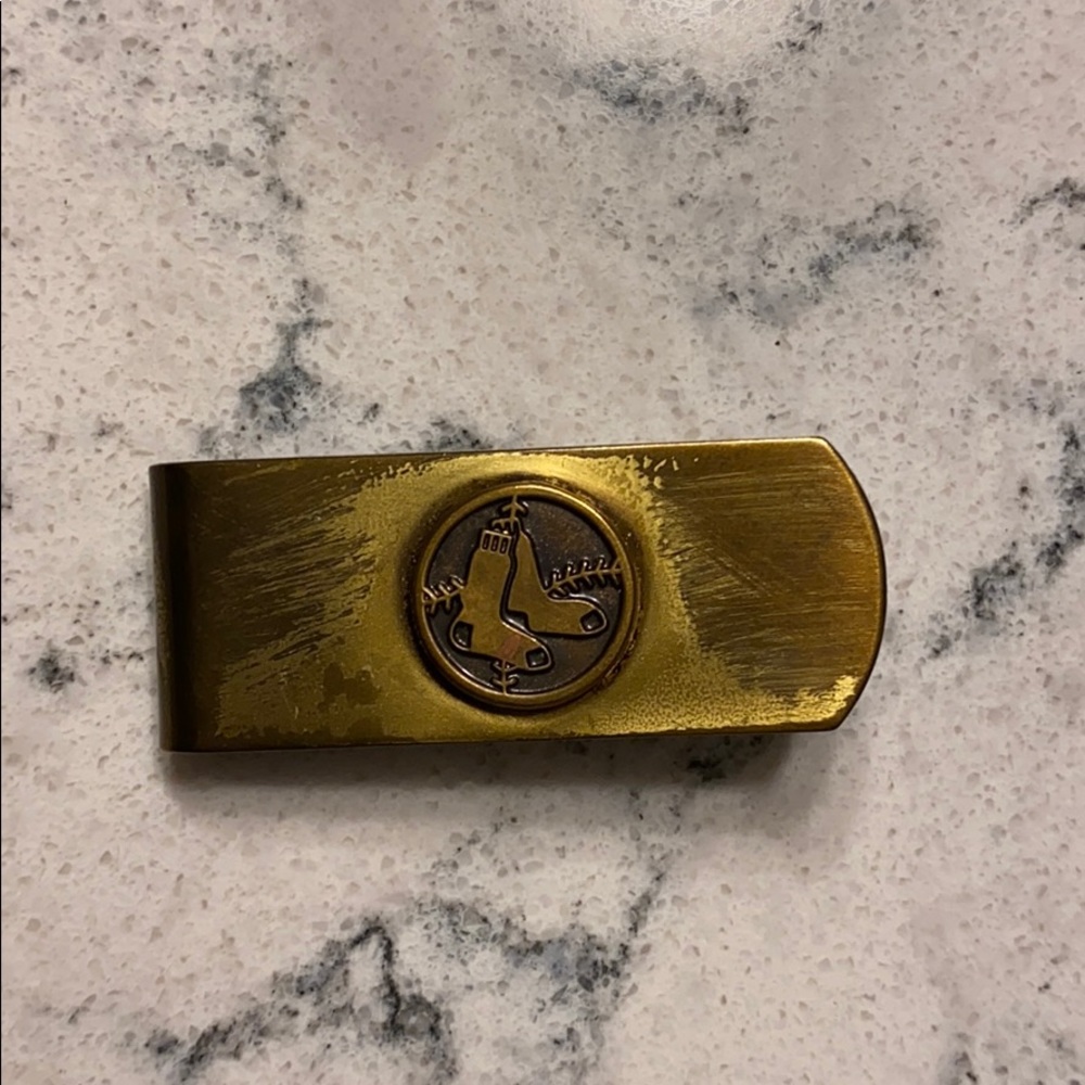 Lux Bond & Green Brass “Red Sox” Money Clip